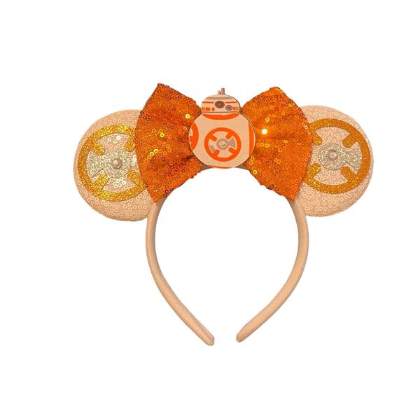 Handmade Star Wars BB8 Minnie Ears - Picture 1 of 3